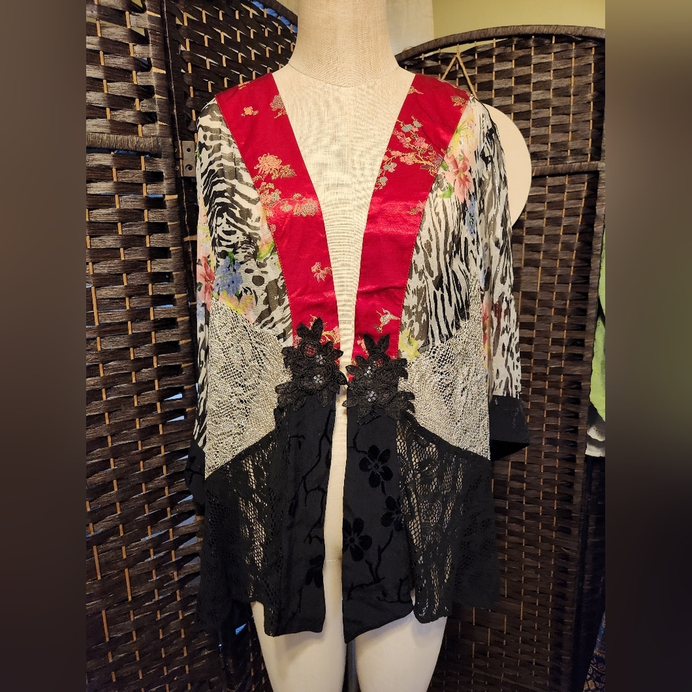 Women's Multicolor Patchwork Sweater